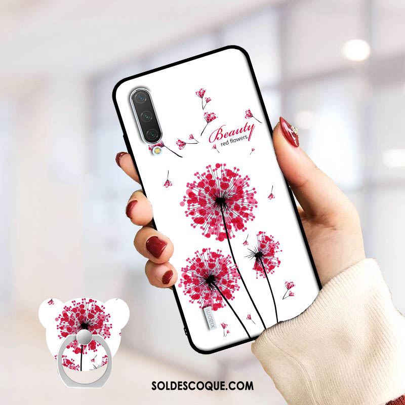 Coque Xiaomi Mi A3 Silicone Créatif Petit Rose Personnalité En Ligne