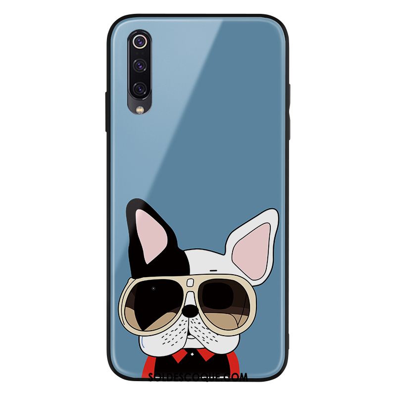 Coque Xiaomi Mi A3 Verre Créatif Net Rouge Petit Tendance Pas Cher