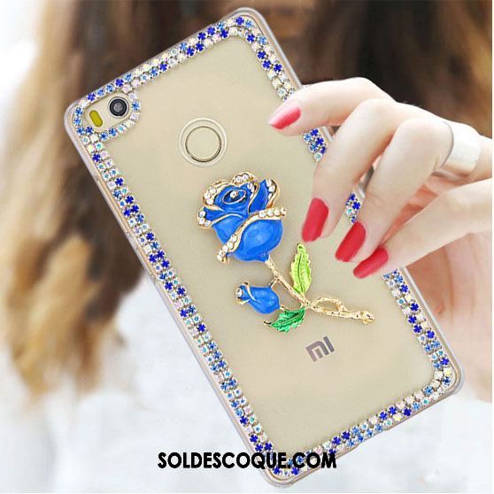 Coque Xiaomi Mi Max 2 Téléphone Portable Bleu Petit Étui Protection Housse Pas Cher