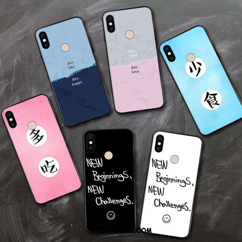 Coque Xiaomi Mi Max 3 Art Bleu Amoureux Petit Fluide Doux En Vente