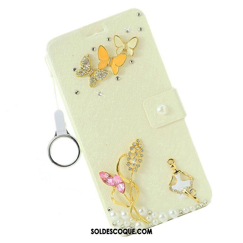 Coque Xiaomi Mi Max 3 Clamshell Strass Petit Ornements Suspendus Étui En Cuir En Ligne