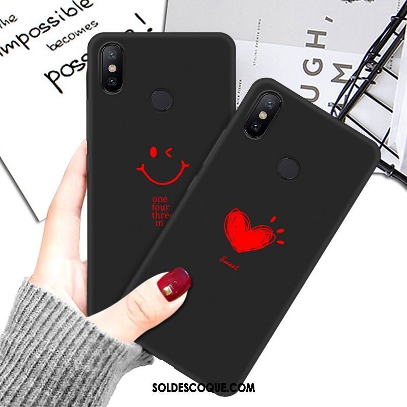 Coque Xiaomi Mi Max 3 Dessin Animé Tout Compris Noir Petit Étui En Ligne