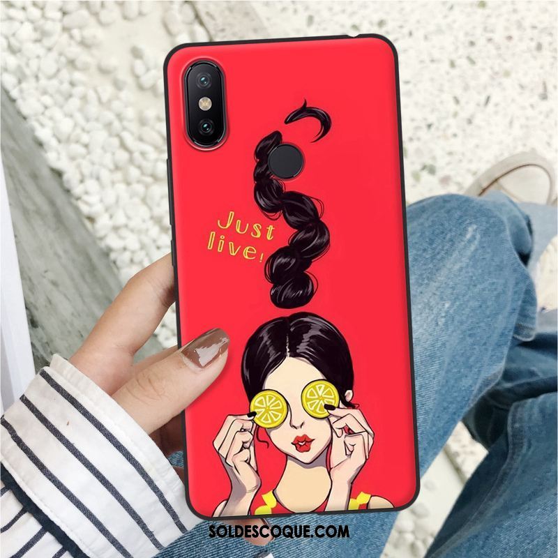 Coque Xiaomi Mi Max 3 Fluide Doux Silicone Téléphone Portable Tendance Rouge Soldes