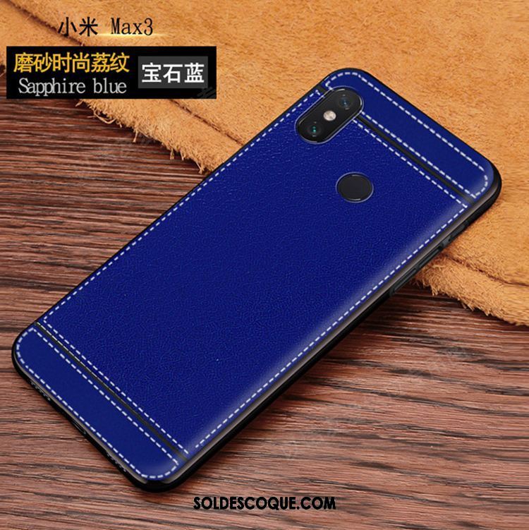 Coque Xiaomi Mi Max 3 Protection Petit Bleu Téléphone Portable Étui France