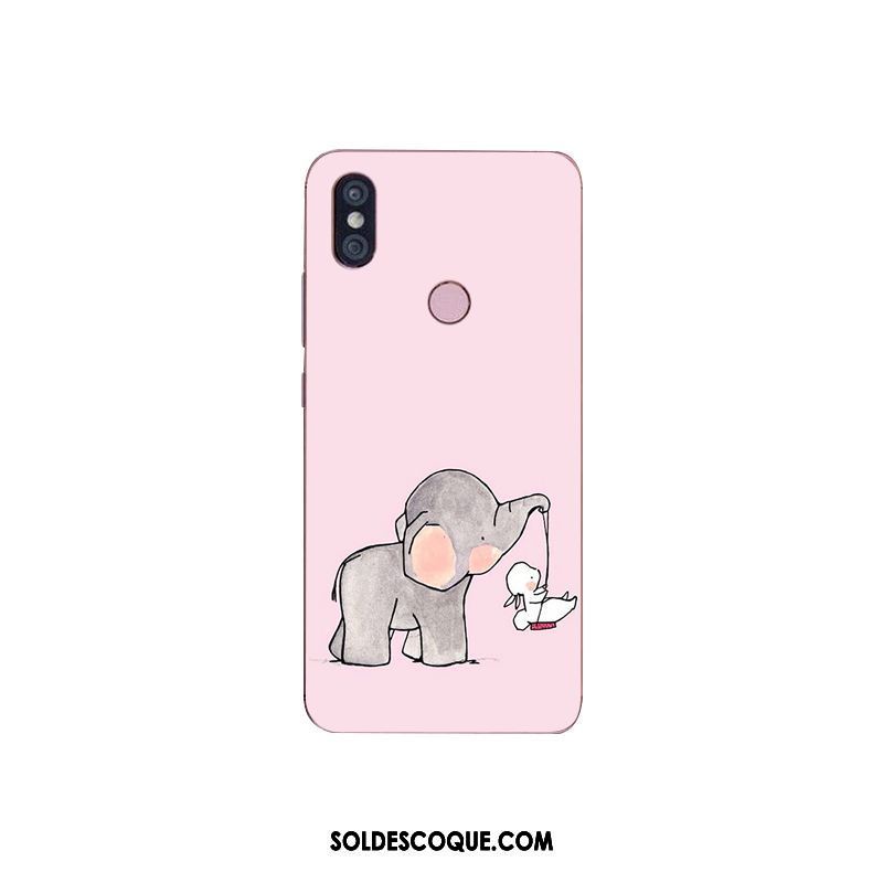 Coque Xiaomi Mi Max 3 Rose Téléphone Portable Rouge Charmant Animal En Ligne