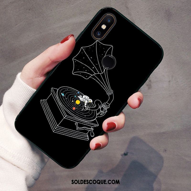 Coque Xiaomi Mi Max 3 Tendance Simple Univers Noir Petit Soldes