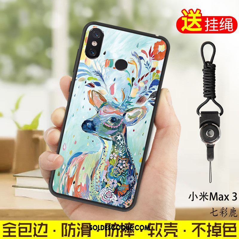 Coque Xiaomi Mi Max 3 Étui Fluide Doux Petit Vert Téléphone Portable Soldes