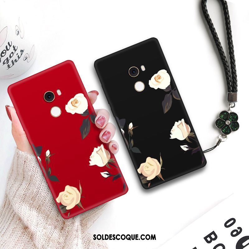 Coque Xiaomi Mi Mix 2 Classic Dentelle Tout Compris Fluide Doux Rouge En Ligne