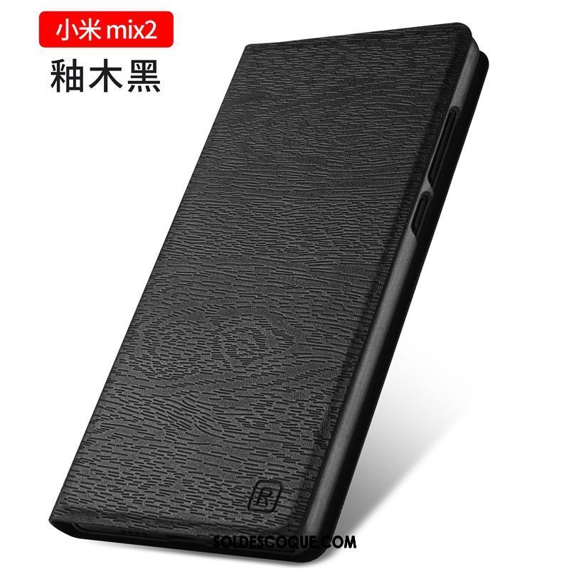 Coque Xiaomi Mi Mix 2 Personnalité Très Mince Téléphone Portable Noir Tout Compris Housse Soldes