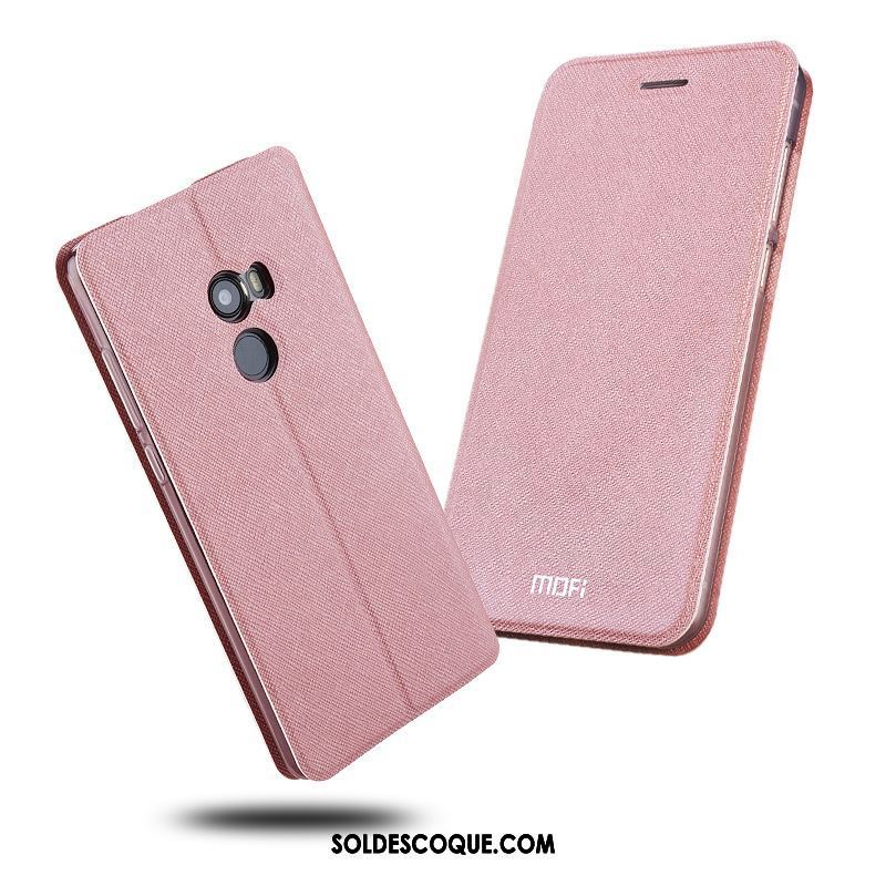 Coque Xiaomi Mi Mix 2 Rose Étui En Cuir Clamshell Tout Compris Nouveau Pas Cher