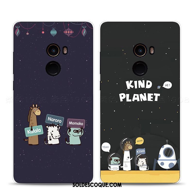 Coque Xiaomi Mi Mix 2 Téléphone Portable Fluide Doux Personnalité Créatif Univers Pas Cher