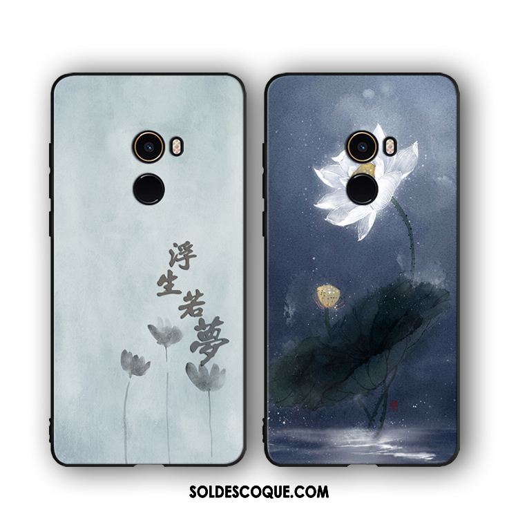 Coque Xiaomi Mi Mix 2 Téléphone Portable Haute Étui Silicone Style Chinois Housse En Ligne