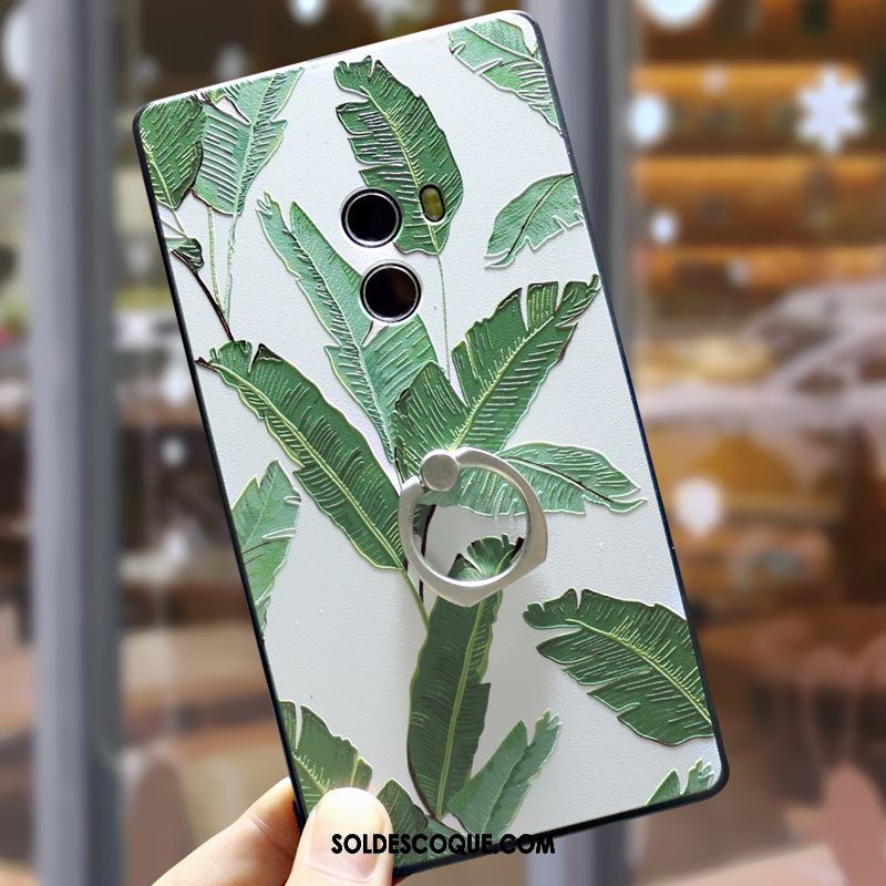 Coque Xiaomi Mi Mix 2 Téléphone Portable Étui Vert Une Agrafe Petit Housse En Ligne