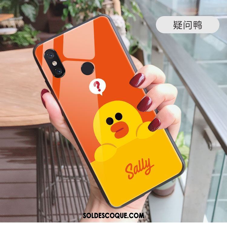 Coque Xiaomi Mi Mix 2s Net Rouge Téléphone Portable Dessin Animé Charmant Petit Soldes