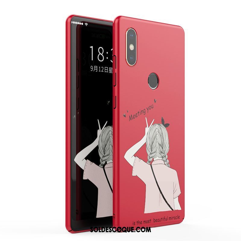 Coque Xiaomi Mi Mix 2s Personnalité Légère Petit Rouge Protection Pas Cher