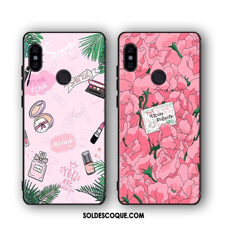 Coque Xiaomi Mi Mix 2s Silicone Rose Bordure Téléphone Portable Petit En Ligne