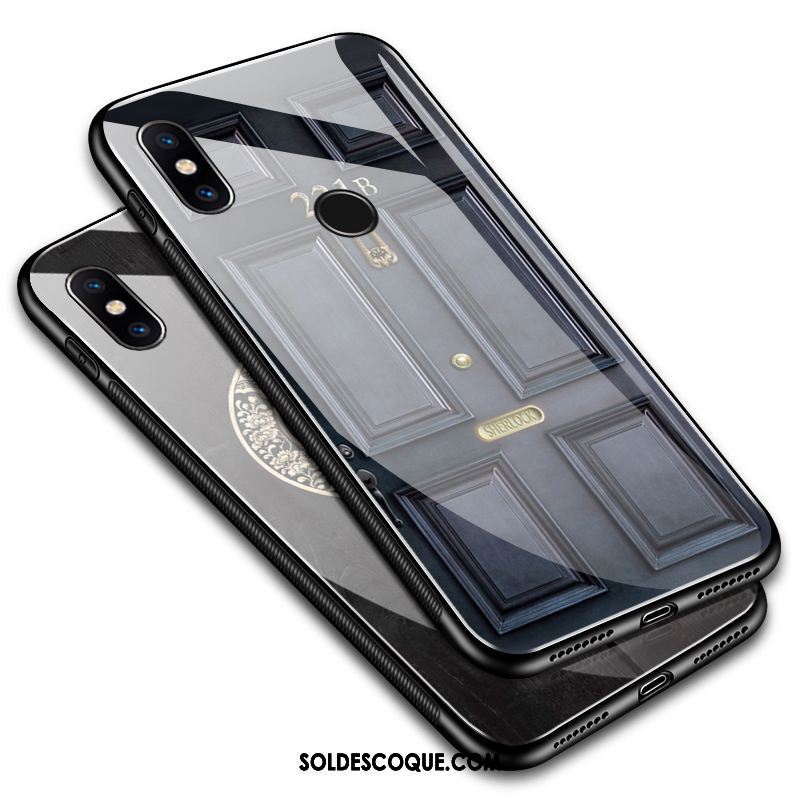 Coque Xiaomi Mi Mix 3 Fluide Doux Net Rouge Personnalité Verre Ciel Étoilé Soldes