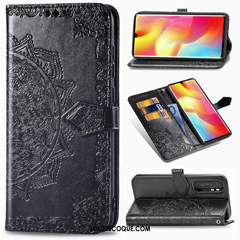 Coque Xiaomi Mi Note 10 Lite Clamshell Étui En Cuir Téléphone Portable Petit Carte Soldes