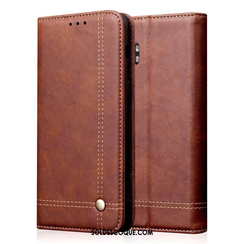 Coque Xiaomi Mi Note 10 Petit Business Mode Protection Étui En Cuir En Vente