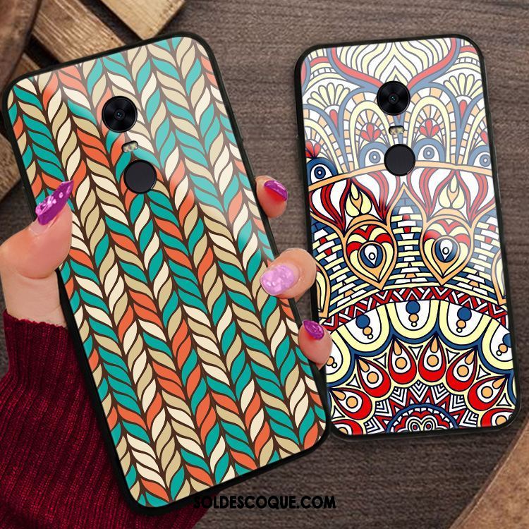 Coque Xiaomi Redmi 5 Plus Verre Trempé Art Créatif Fluide Doux Motif En Vente