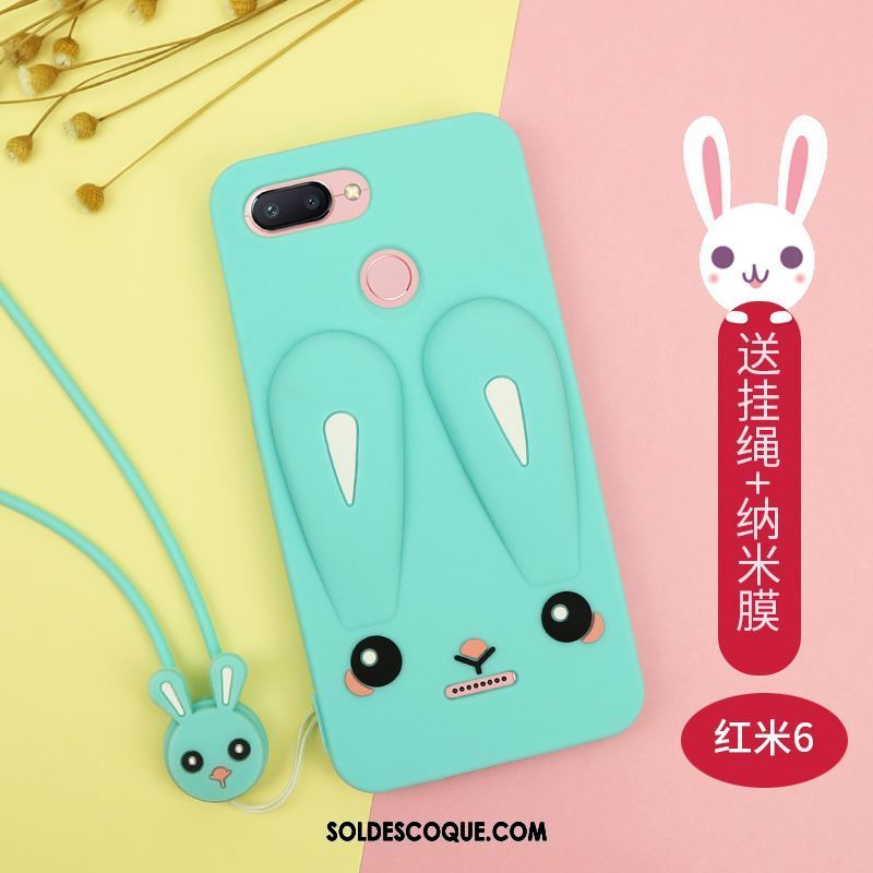 Coque Xiaomi Redmi 6 Tendance Téléphone Portable Rouge Vert Étui Pas Cher