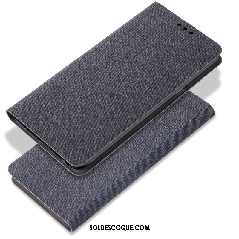 Coque Xiaomi Redmi 6a Incassable Étui En Cuir Téléphone Portable Noir En Vente