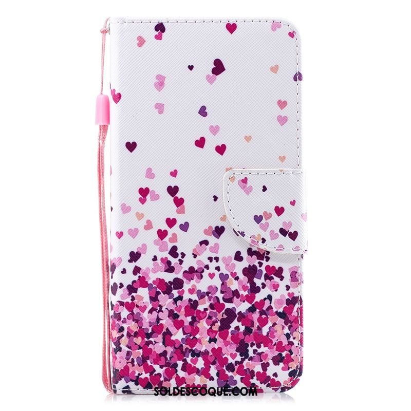 Coque Xiaomi Redmi 7a Rouge Étui En Cuir Fluide Doux Blanc Petit Soldes