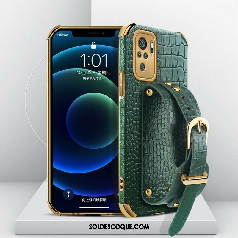 Coque Xiaomi Redmi Note 10/10S/Poco M5s Croco Bracelet