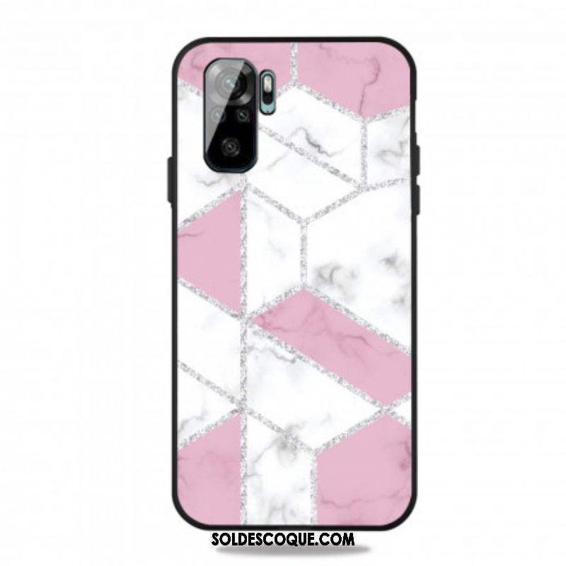 Coque Xiaomi Redmi Note 10/10S/Poco M5s Marbre Paillettes