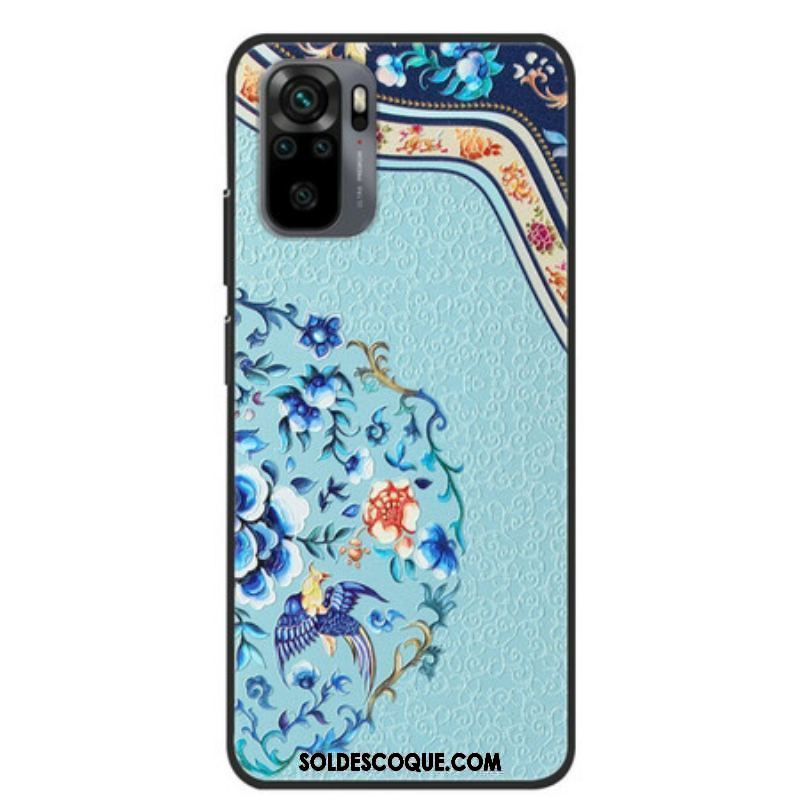 Coque Xiaomi Redmi Note 10/10S/Poco M5s Oiseau et Fleur