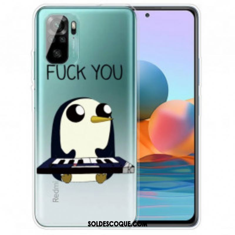 Coque Xiaomi Redmi Note 10/10S/Poco M5s Pingouin Fuck You