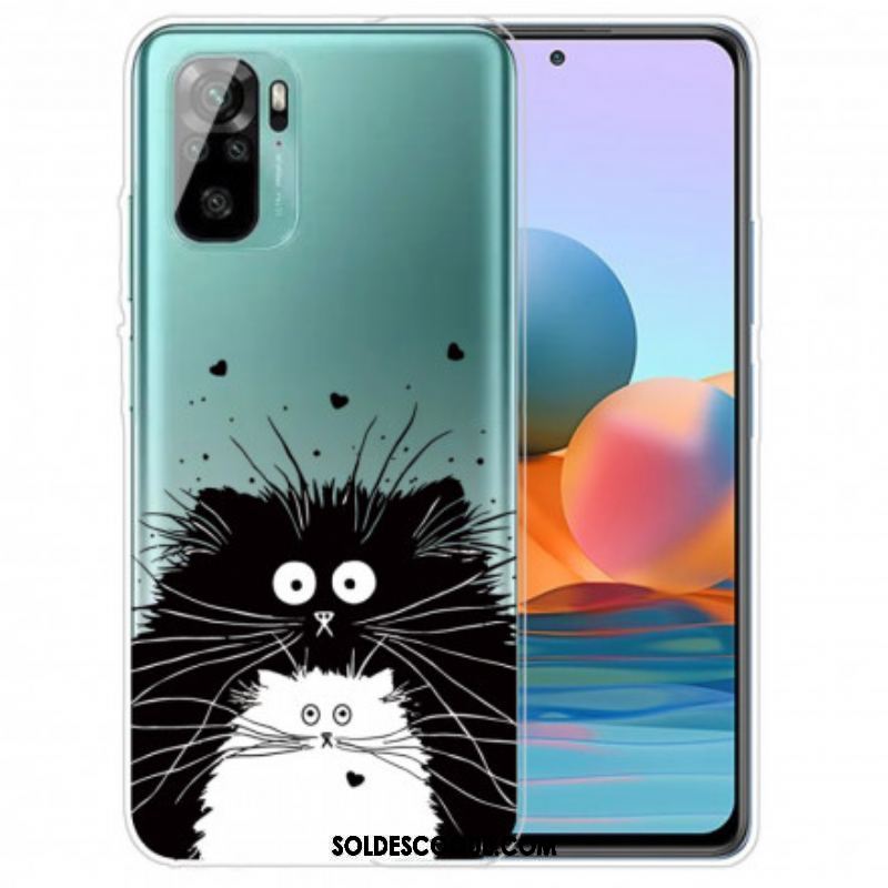 Coque Xiaomi Redmi Note 10/10S/Poco M5s Regarde les Chats