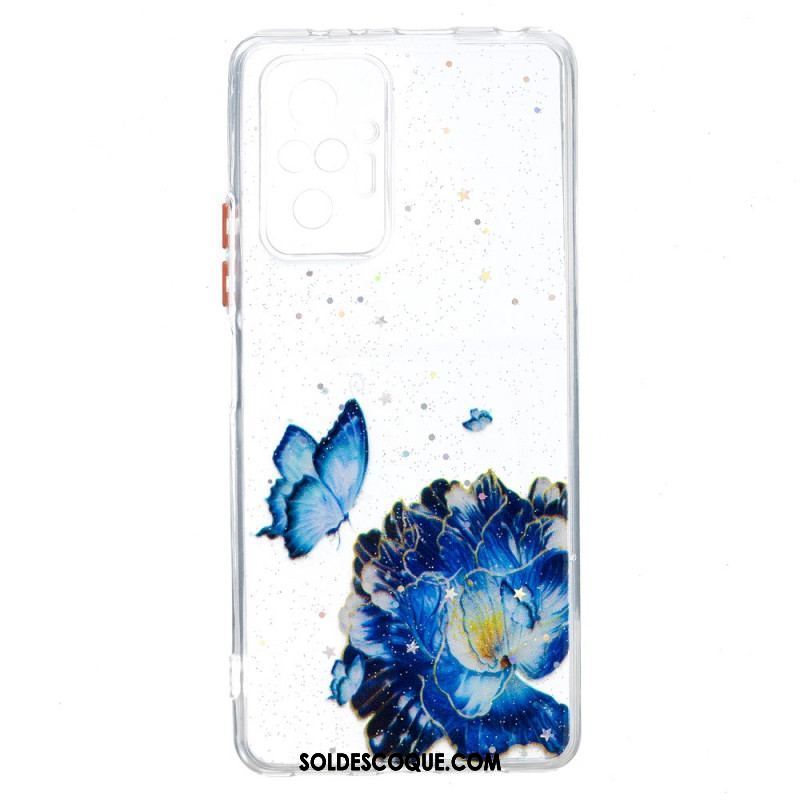 Coque Xiaomi Redmi Note 10 Pro Hybride Papillon Floral