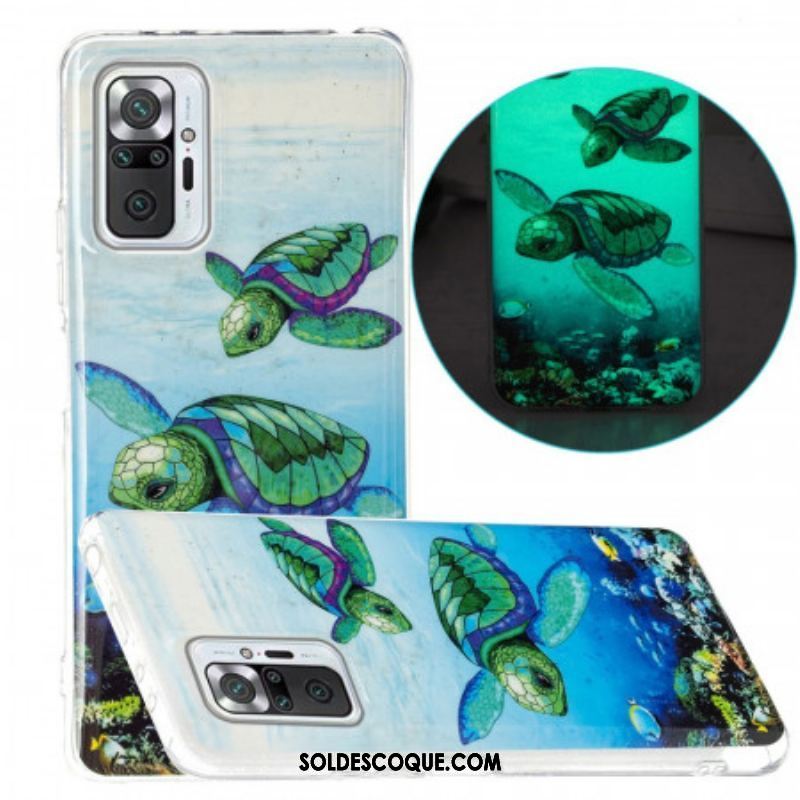 Coque Xiaomi Redmi Note 10 Pro Tortues Fluorescente