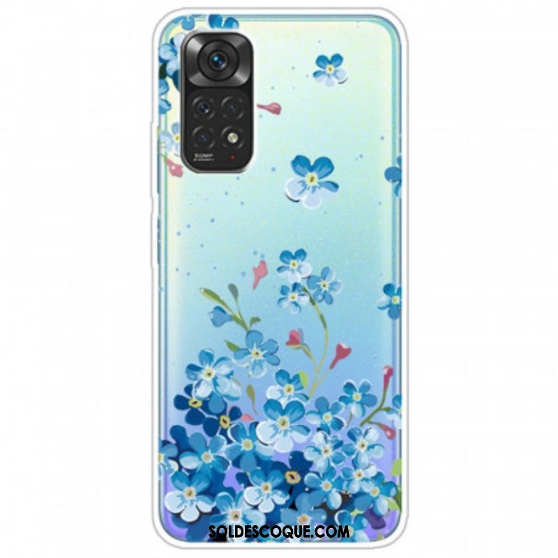 Coque Xiaomi Redmi Note 11 / 11s Bouquet de Fleurs Bleues