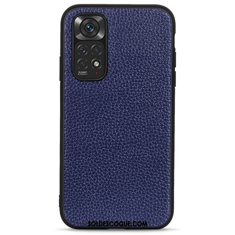 Coque Xiaomi Redmi Note 11 / 11s Cuir Litchi Véritable