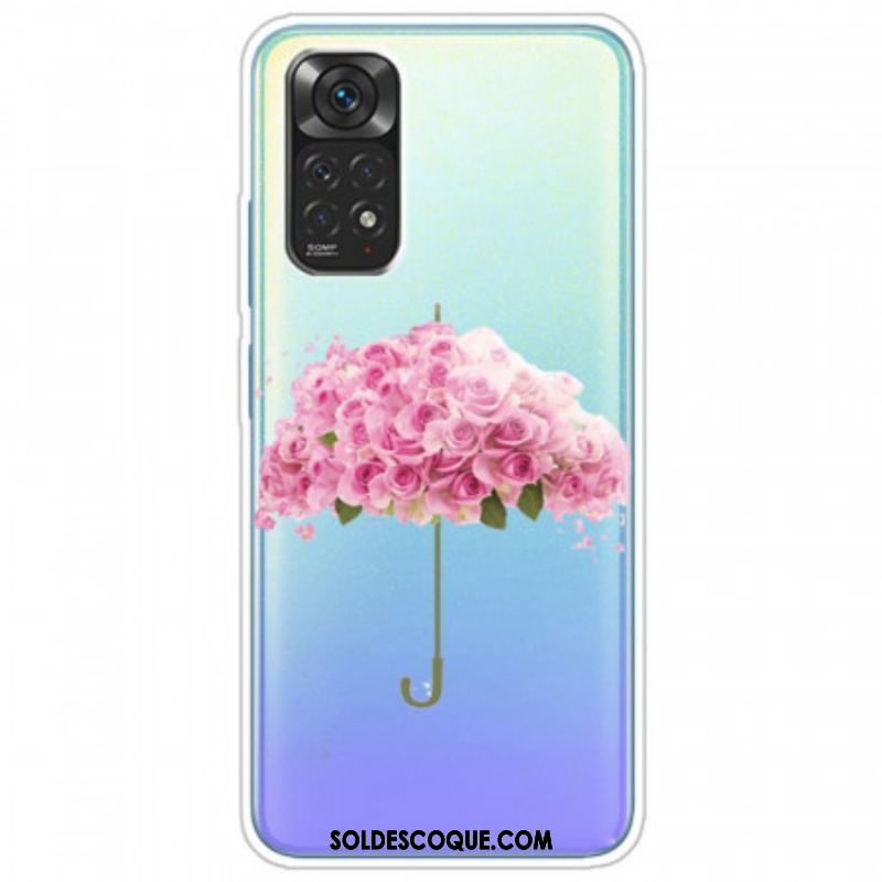 Coque Xiaomi Redmi Note 11 / 11s Parapluie en Roses