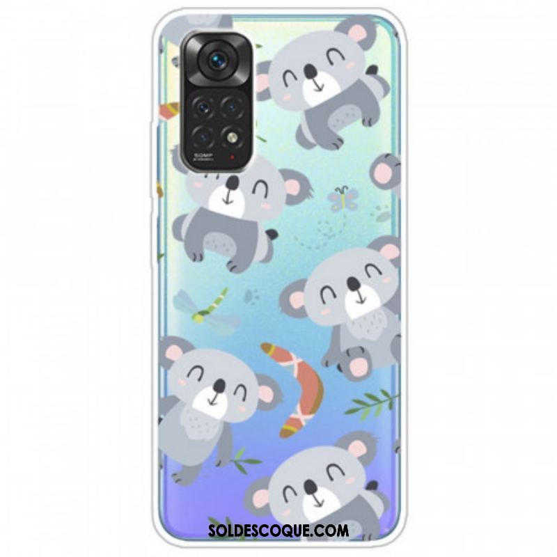 Coque Xiaomi Redmi Note 11 / 11s Petits Pandas Gris