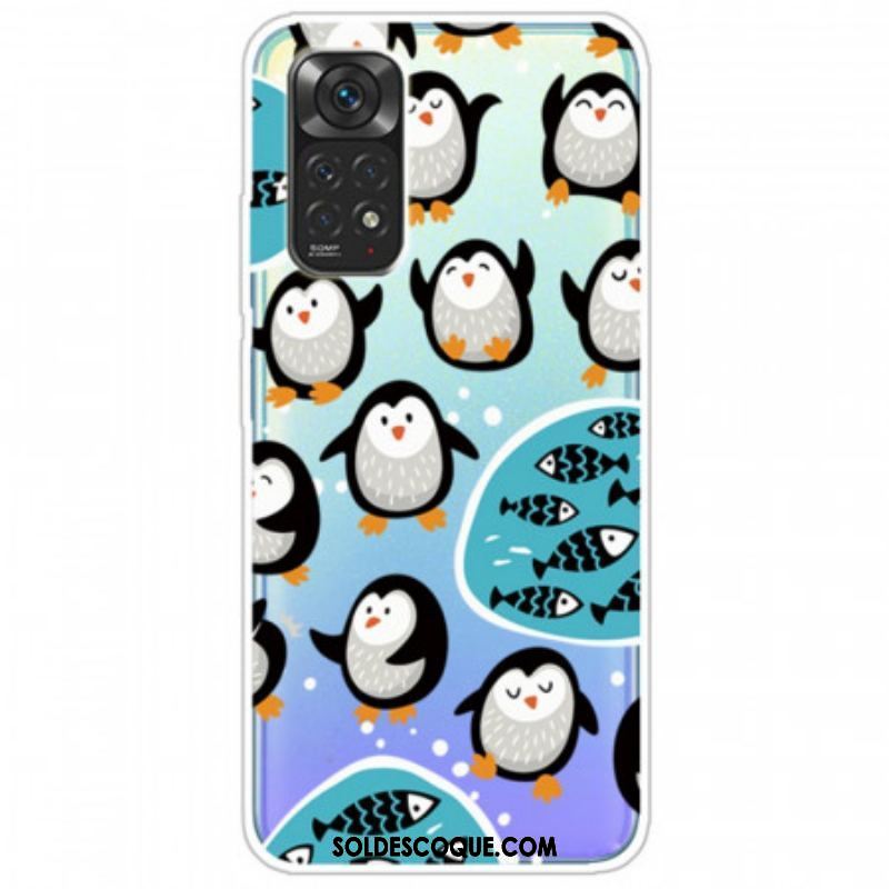 Coque Xiaomi Redmi Note 11 / 11s Pingouins et Poissons