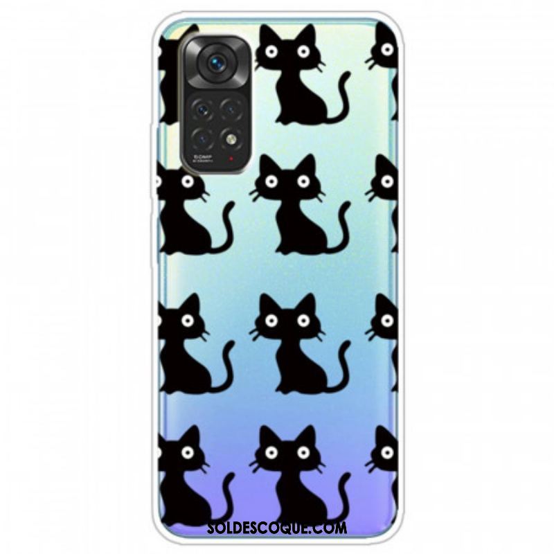 Coque Xiaomi Redmi Note 11 Pro /  Note 11 Pro 5G Multiples Chats Noirs