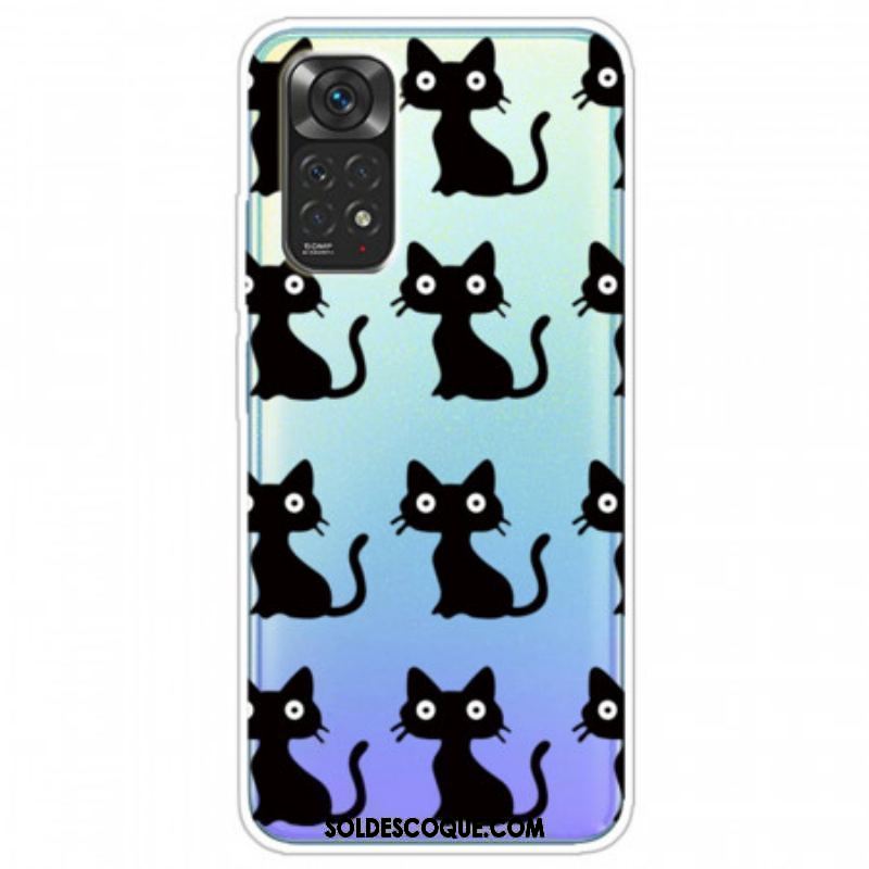 Coque Xiaomi Redmi Note 11 Pro / Note 11 Pro 5G Multiples Chats Noirs