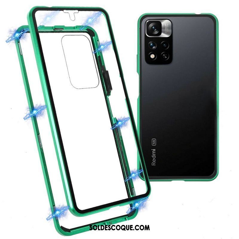 Coque Xiaomi Redmi Note 11 Pro Plus 5G Cadre Avant et Dos en Verre Trempé