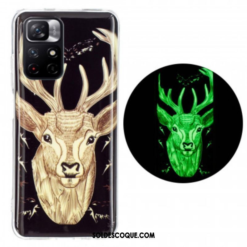 Coque Xiaomi Redmi Note 11 Pro Plus 5G Cerf Majestueux Fluorescente