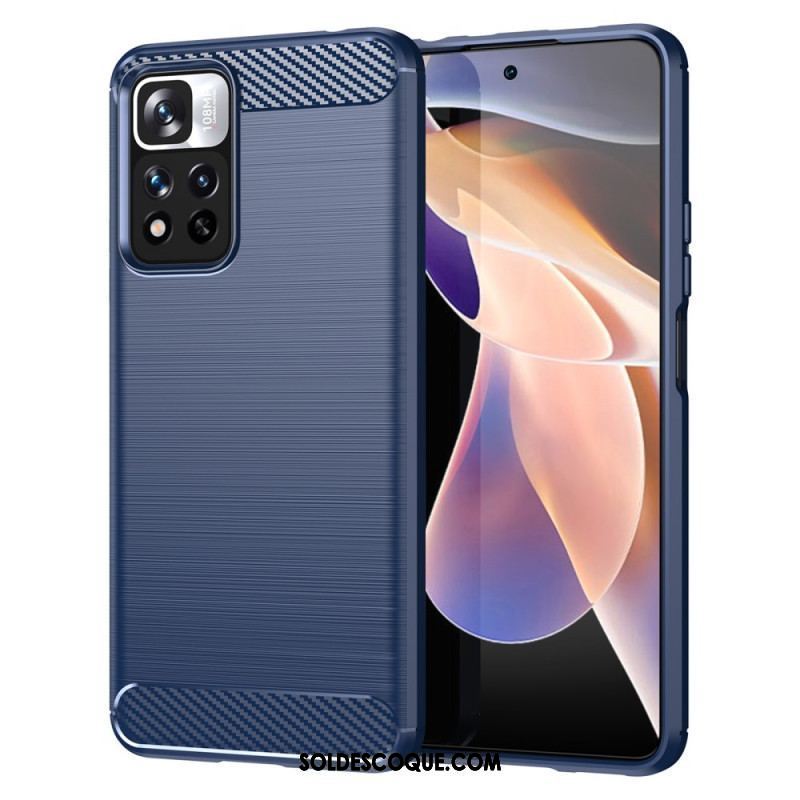 Coque Xiaomi Redmi Note 11 Pro Plus 5G Fibre Carbone Brossée