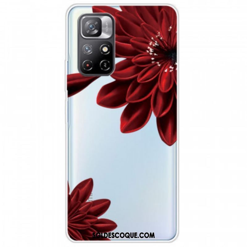 Coque Xiaomi Redmi Note 11 Pro Plus 5G Fleurs Rouges