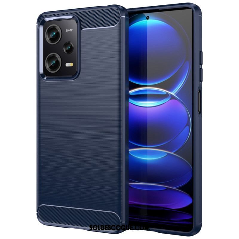 Coque Xiaomi Redmi Note 12 Pro/Poco X5 Pro 5G Fibre Carbone Brossée