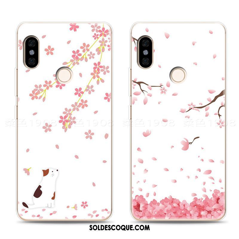 Coque Xiaomi Redmi Note 5 Sakura Frais Téléphone Portable Art Rouge En Ligne