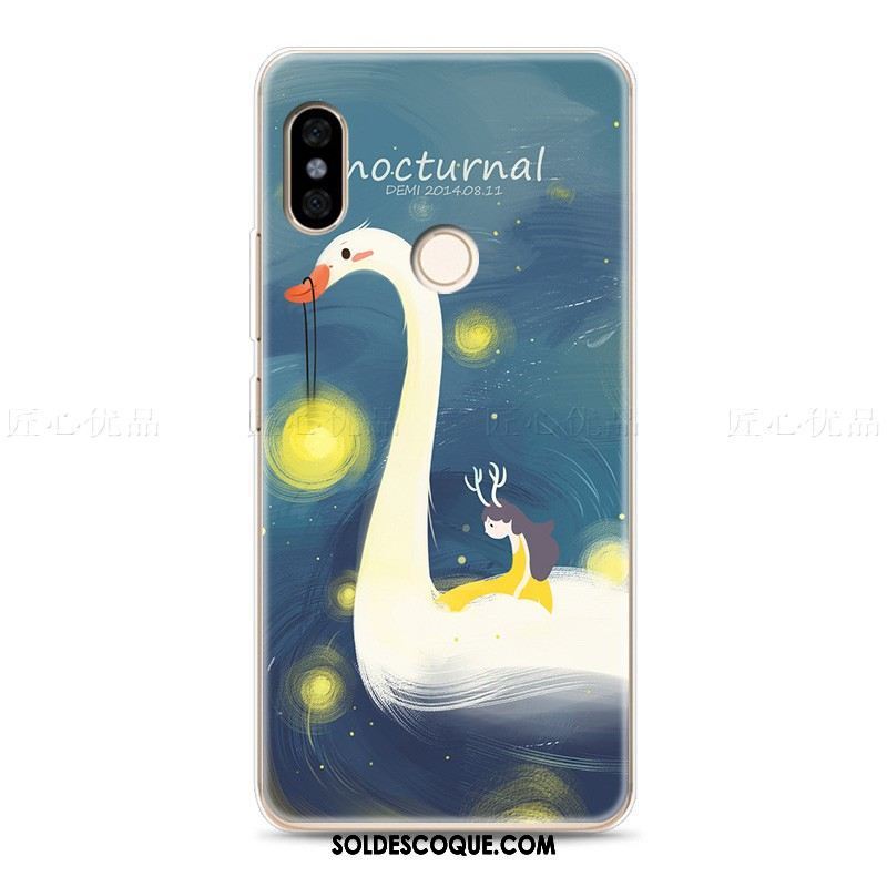 Coque Xiaomi Redmi Note 5 Téléphone Portable Art Frais Bleu Rouge En Vente