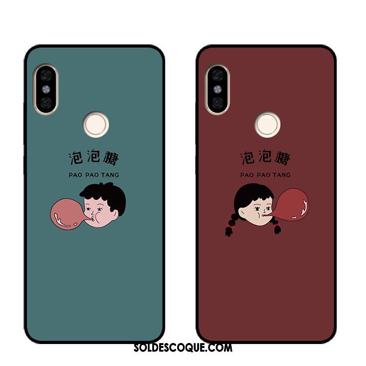 Coque Xiaomi Redmi Note 5 Téléphone Portable Nostalgique Style Chinois Rouge Bulle Housse Pas Cher