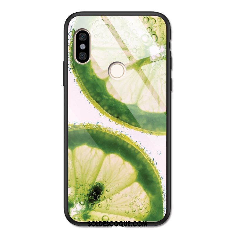 Coque Xiaomi Redmi Note 5 Vert Rouge Citron Créatif Frais En Ligne